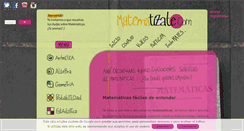 Desktop Screenshot of matematizate.com